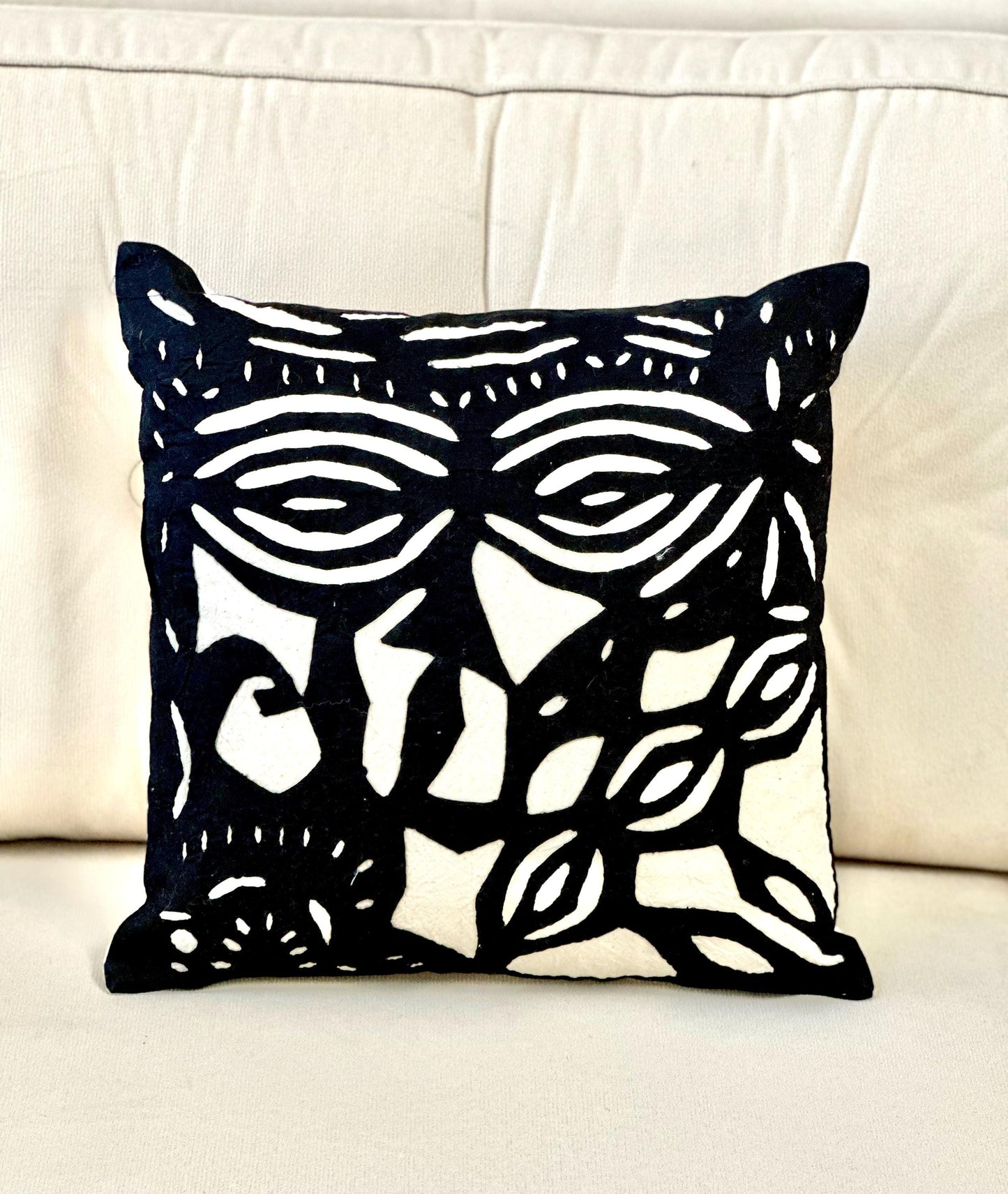 Black and White Pillow Covers, Modern Geometric Floral Multi Design Cushions, Cotton Linen Throw Pillows,Minimalist Home Decor Accent
